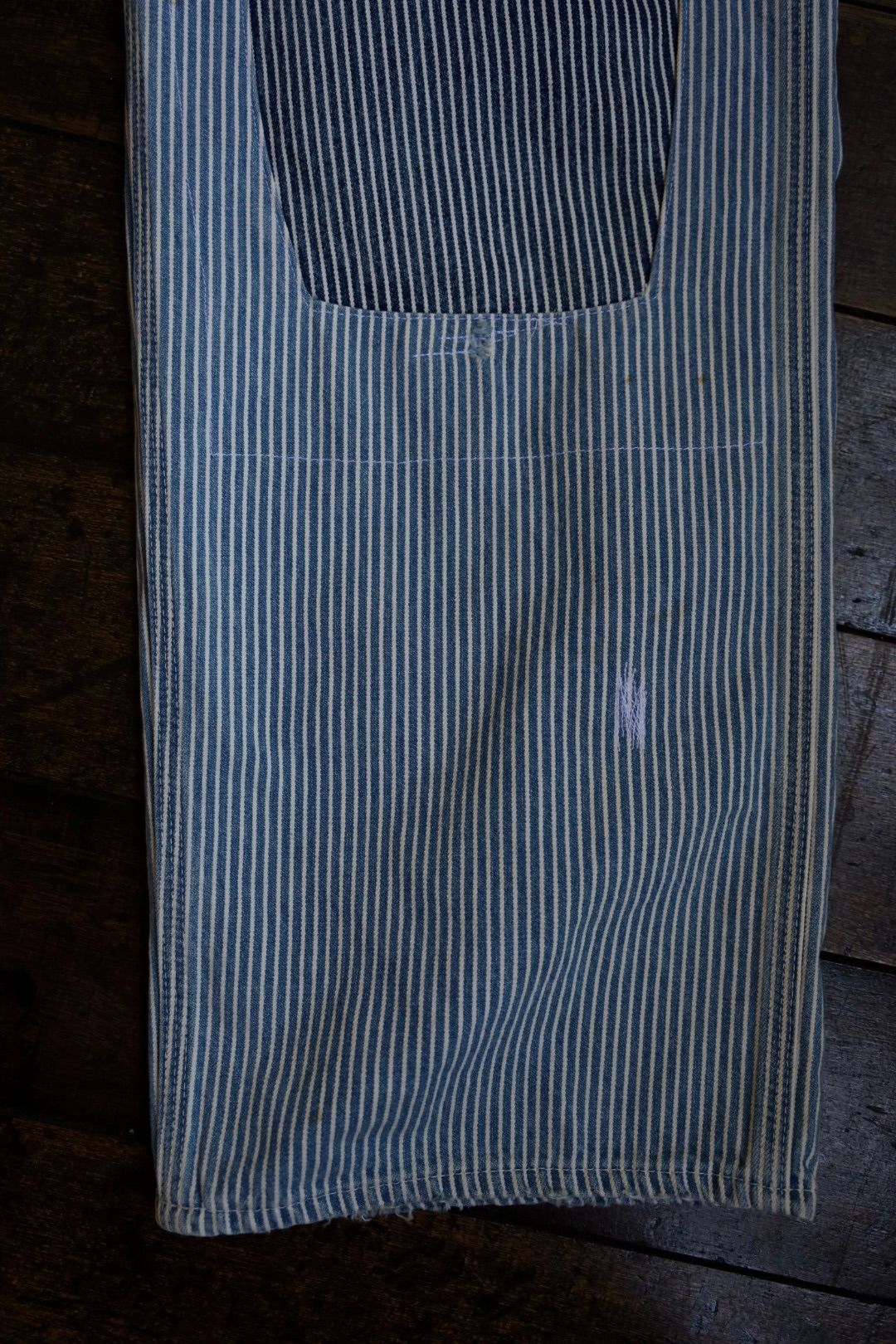 BOW WOW バウワウ HICKORY PAINTER PANTS with SEPARATE APRON(BW251-HPPA)HICKORY STRIPE AGING