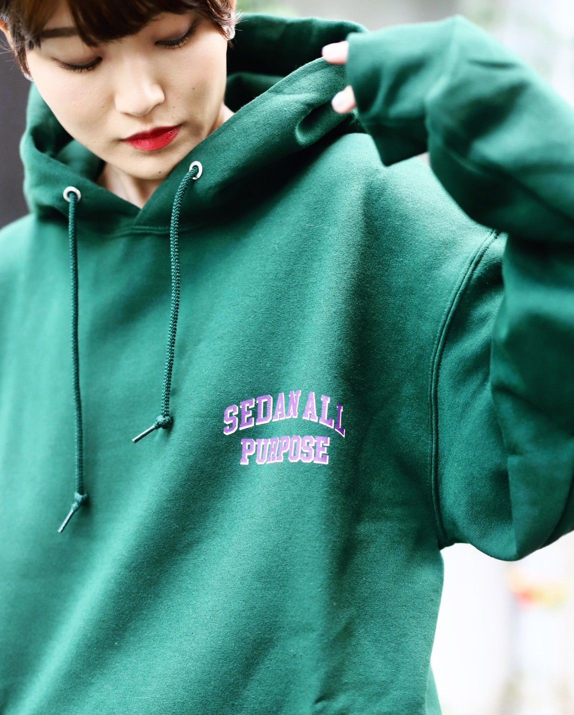 SEDAN ALL-PURPOSE FW23 新作COLLEGE LOGO HOODIE style.2023.10.17