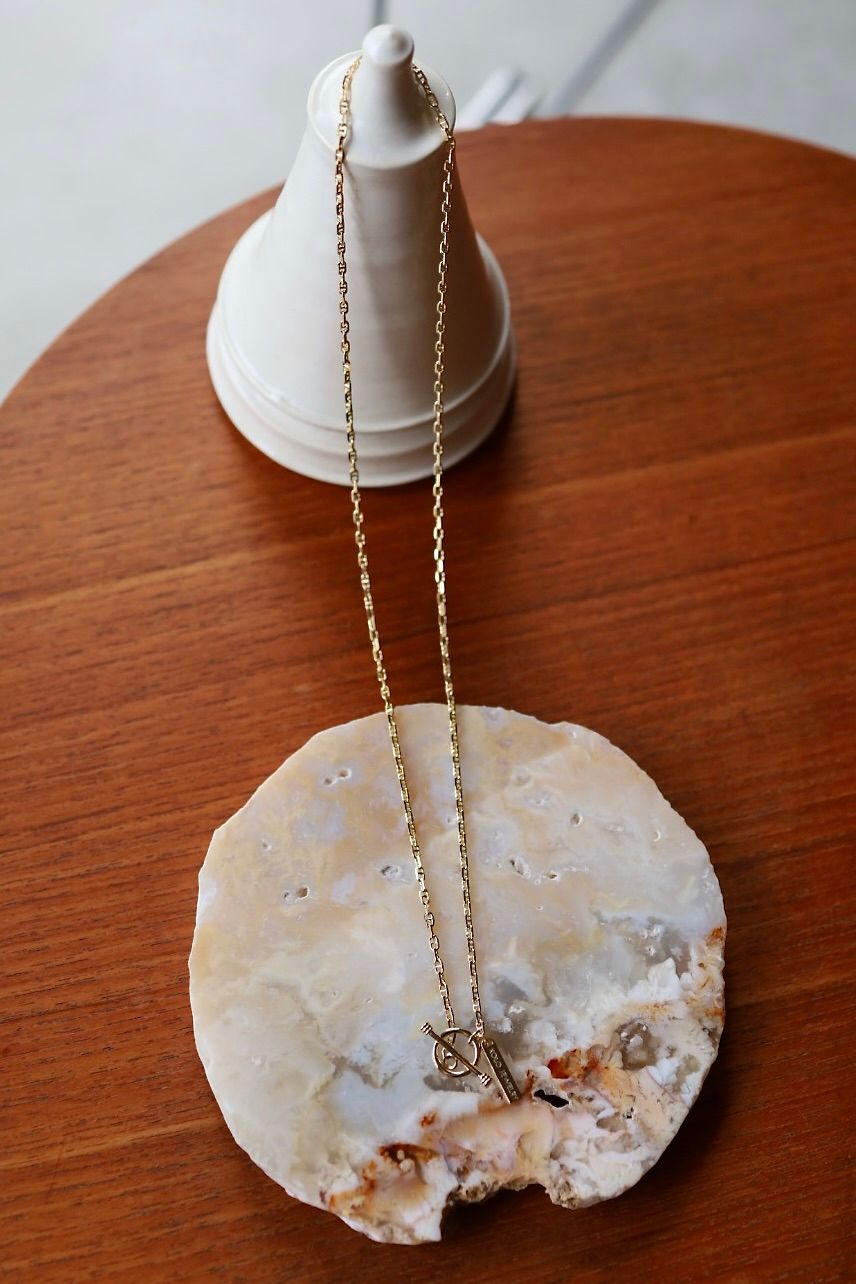 XOLO JEWELRY ネックレス / Tiny Solid Anchor Link Necklace (XON046-50G)