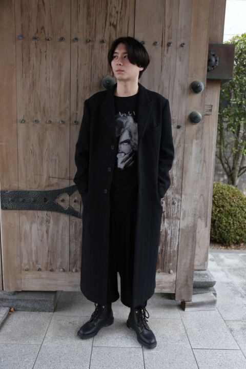 yohji yamamoto 21ss 新作「食べて...いい?」マチ付長袖PT style.2020.12.11.