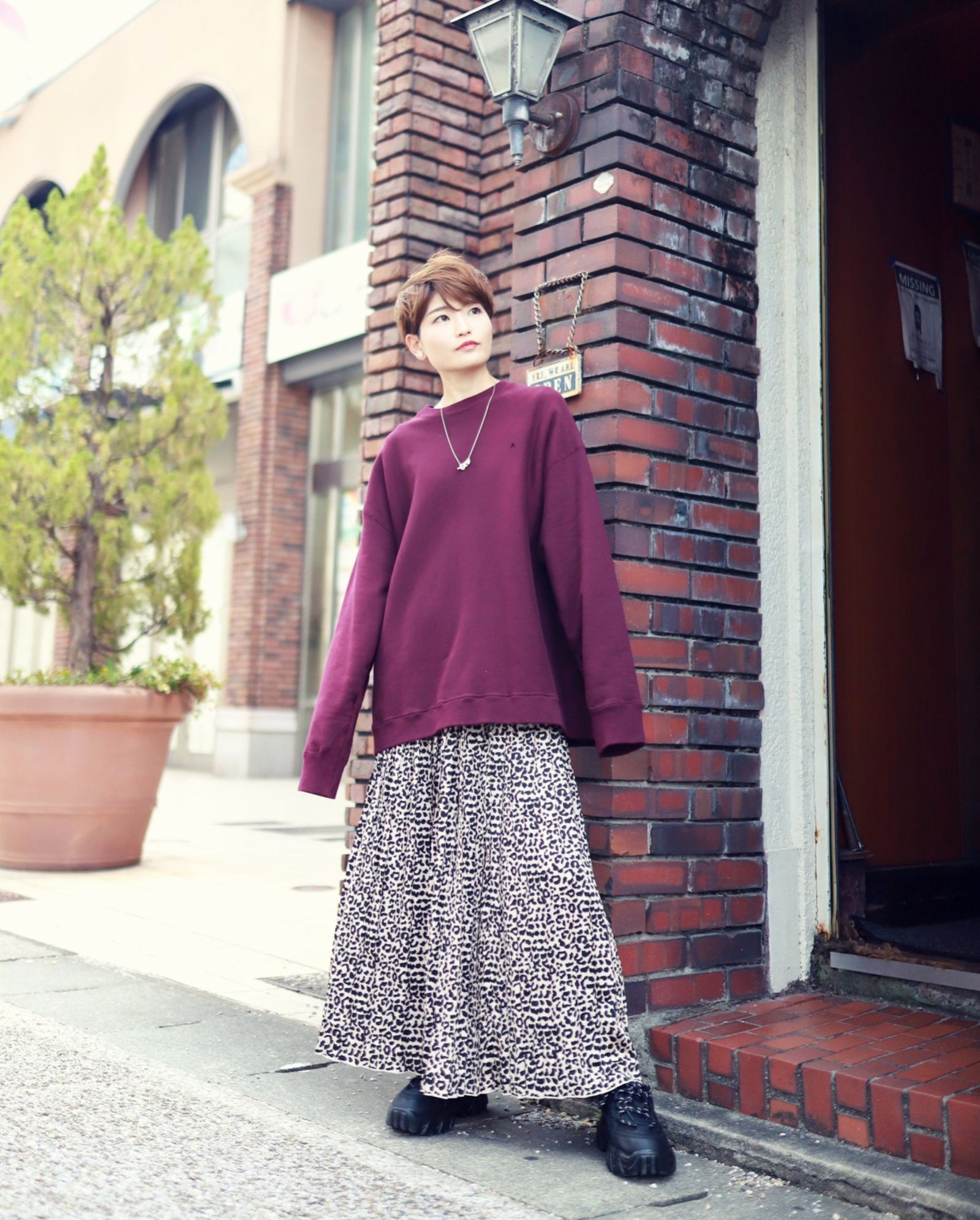 ATON 23SW NATURAL DYED URAKE OVERSIZED PULLOVER style.2023.8.1