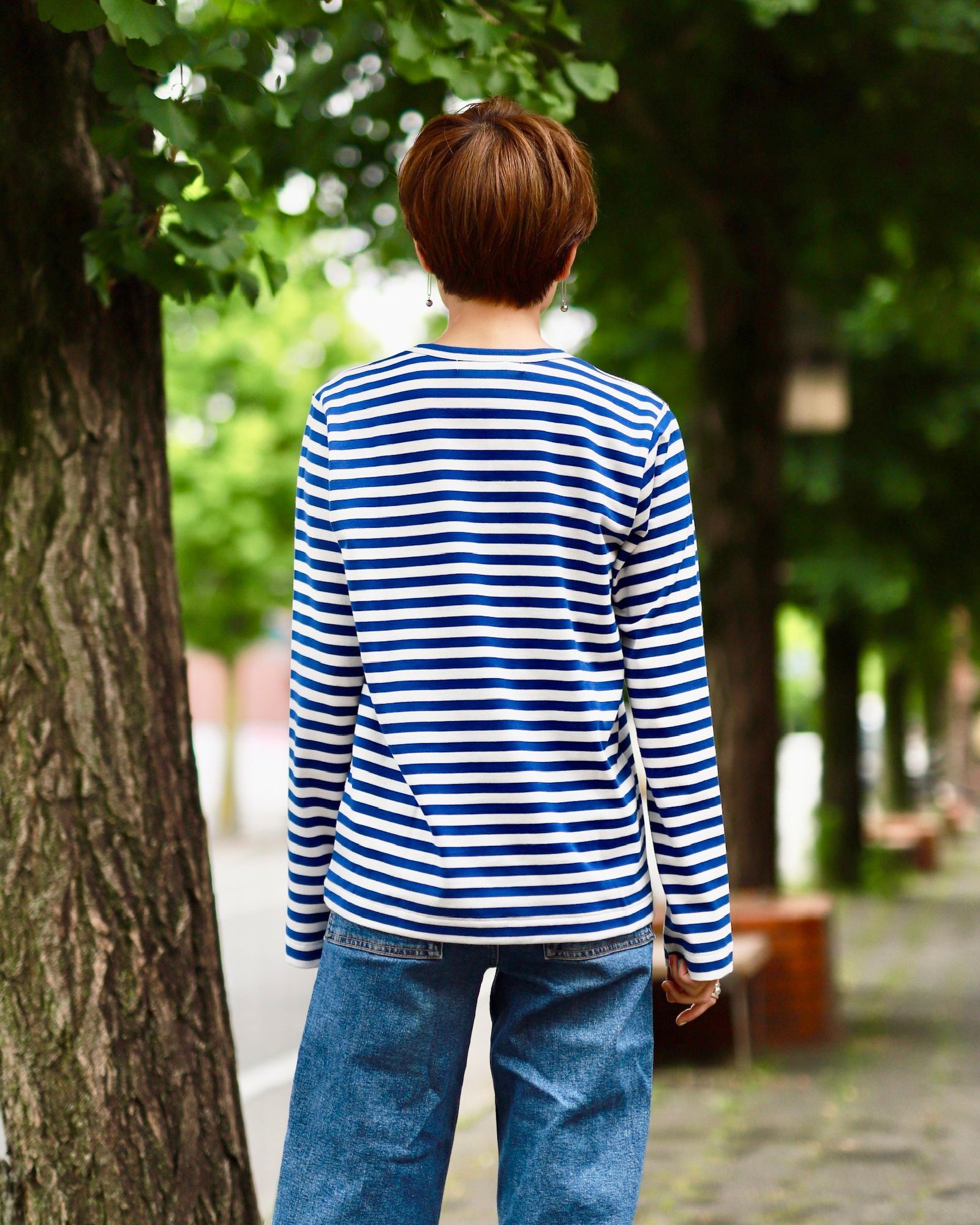 プレイコムデギャルソン ボーダーTシャツ (BLUE/WHITE)☆11月1日(土)再入荷！