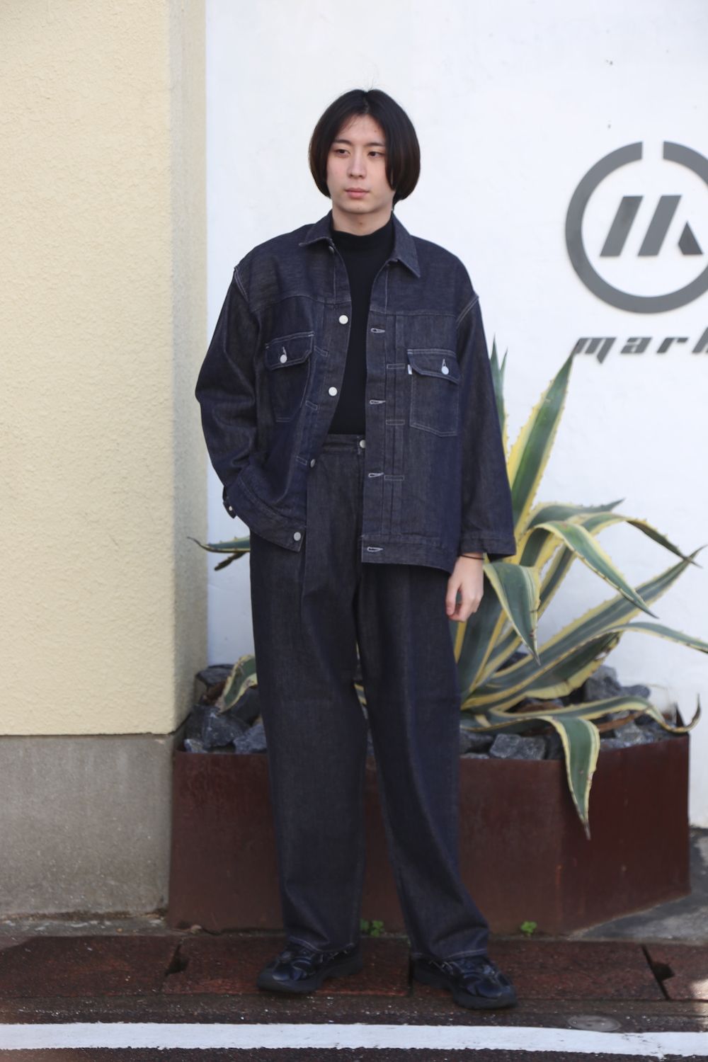 Graphpaper Colorfast Denim Blouson&Colorfast Denim Two Tuck Pants