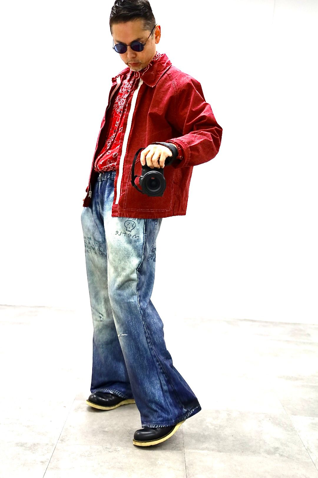 トーキングアバウト ジ アブストラクション 26SS フレアパンツ PRINT FLARE PT(26SS-PT-003)DENIM新作発売！