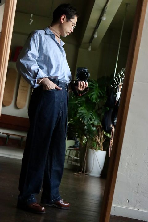 ブラームス Denim Long Belted Pants Mixスタイル.2022.6.22.