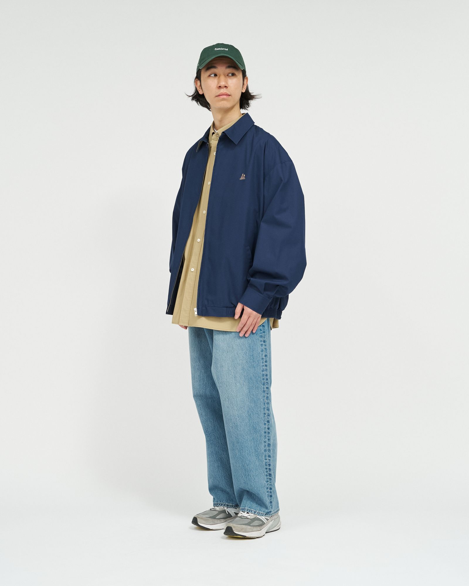 フレッシュサービス MADRAS LINED SWING TOP BLOUSON (FSC261-30294)NAVY★2月14日(土)発売