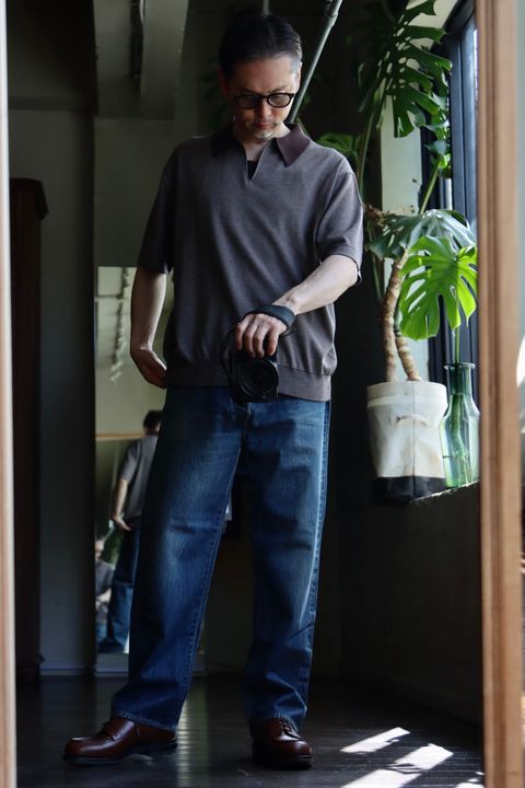 A.PRESSE24SS High Gauge S/S Striped Skipperスタイル.4.11.