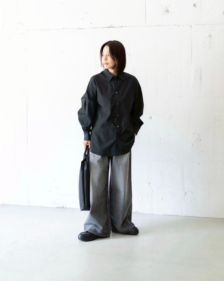 Graphpaper Selvage Denim Two Tuck Wide Pants style.2025.08.02
