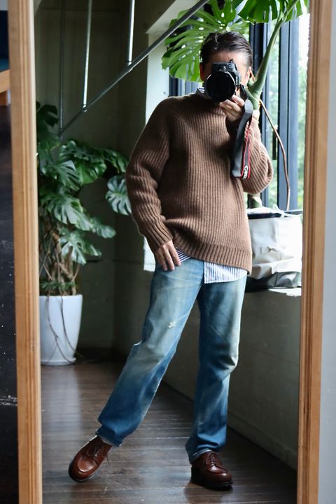 A.PRESSE Fisherman Pullover Sweater style.2021.10.6.