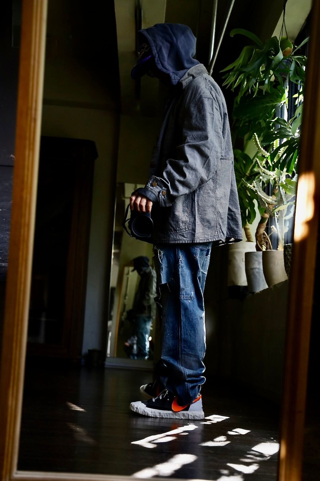 SAINT M×××××× ベルベルジンコラボ STRIPE BB_DENIM JKTスタイル