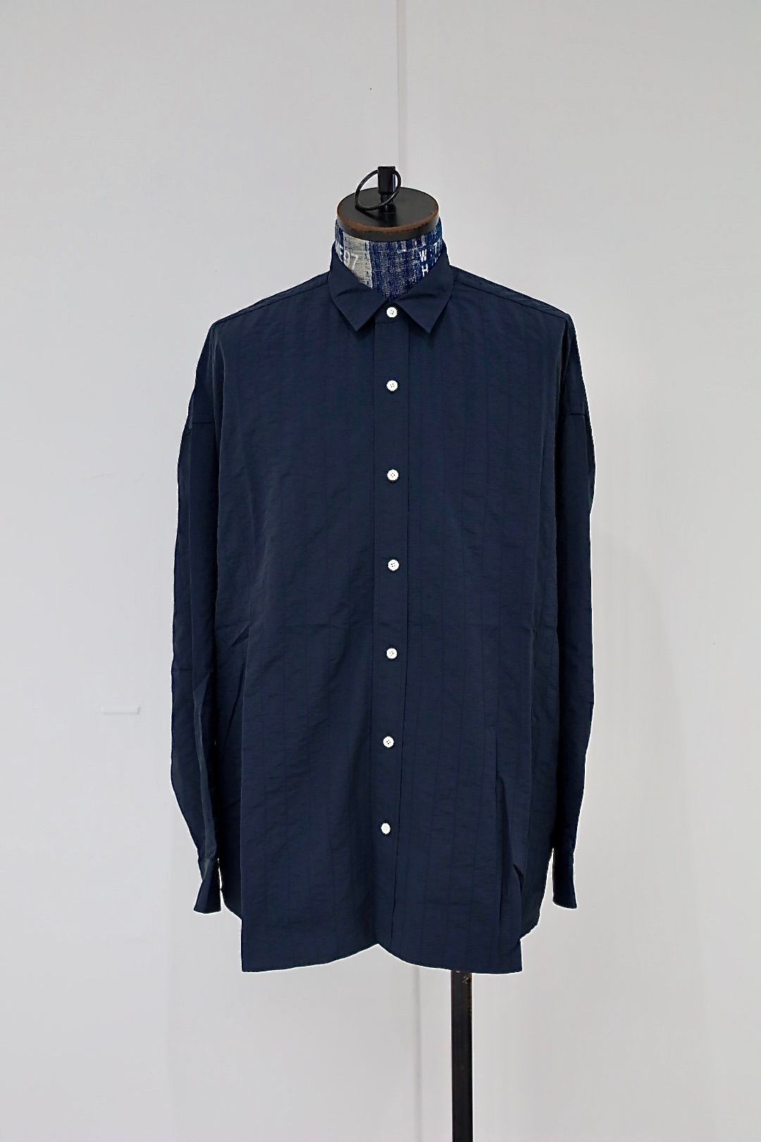 S.F.C 25FW エスエフシー SFC NYLON STITCHED SHIRTS (SFCFW25S01)D Navy