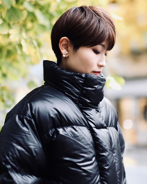 CANADA GOOSE 新作CYPRESS CROPPED PUFFER BLACK LABEL style.2023.12.7