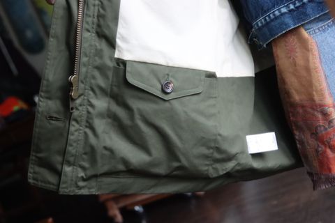 アプレッセ22FW Ventile Hunting Half Coatスタイル.2022.10.1.