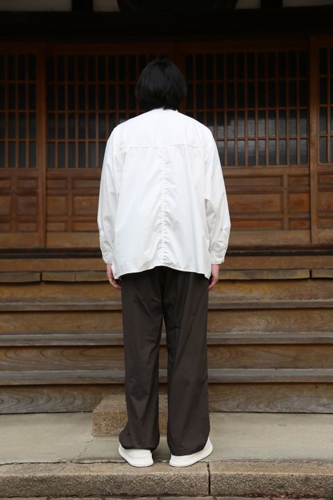 Garment Dyed Poplin Umbrella Yoke Shirt(GM211-50032) style.2021.2.20.