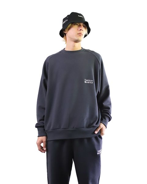 VIBTEX for FreshService 24SS  SWEAT CREW NECK PULLOVER(GRAY) style 2024.5.17
