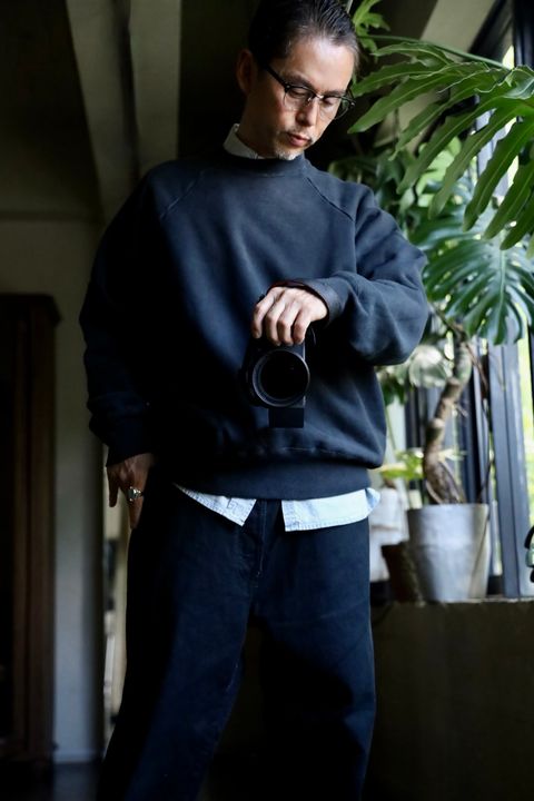A.PRESSE Vintage Sweatshirtスタイル2024.8.15.