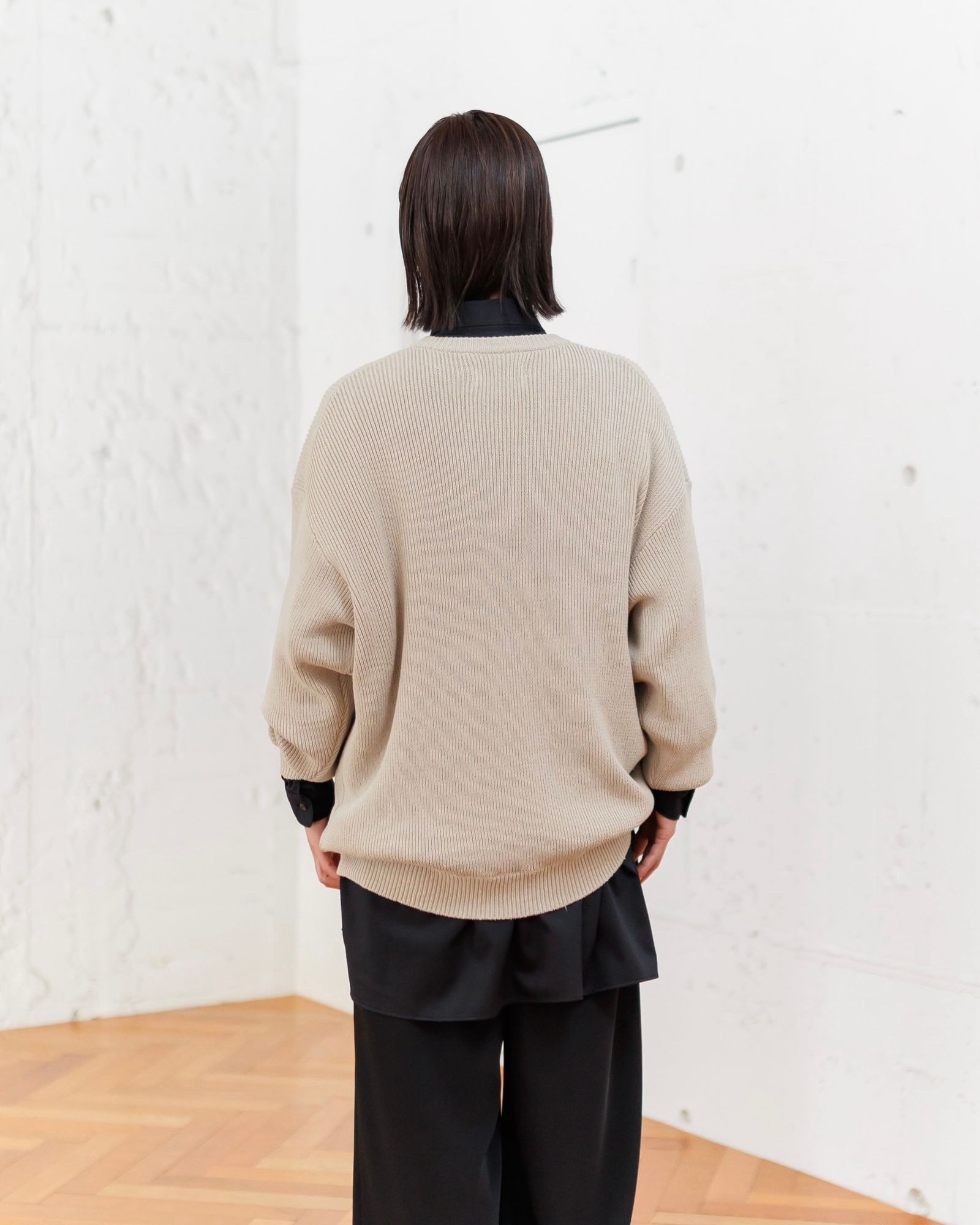 Graphpaper 25SS 新作 Linen Solotex Loose Rib Crew Neck style.2025.3.2