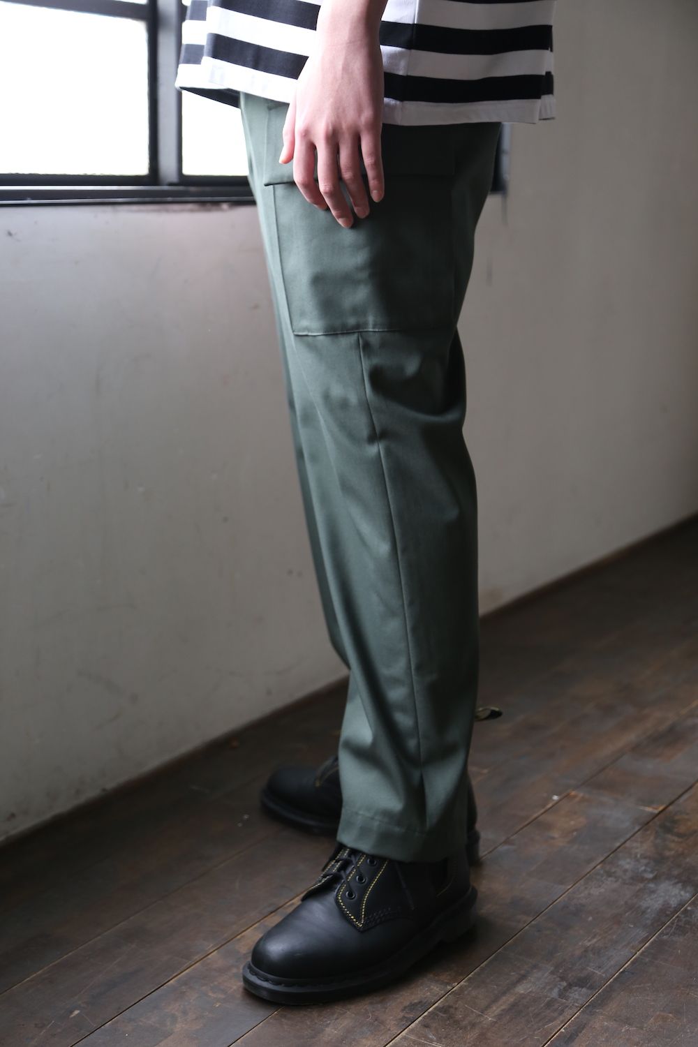 Graphpaper Border S/S Pocket Tee style.2021.5.2.
