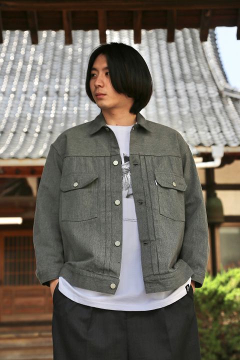 Graphpaper Colorfast Denim Blouson"GRAY"Style.2021.4.18.