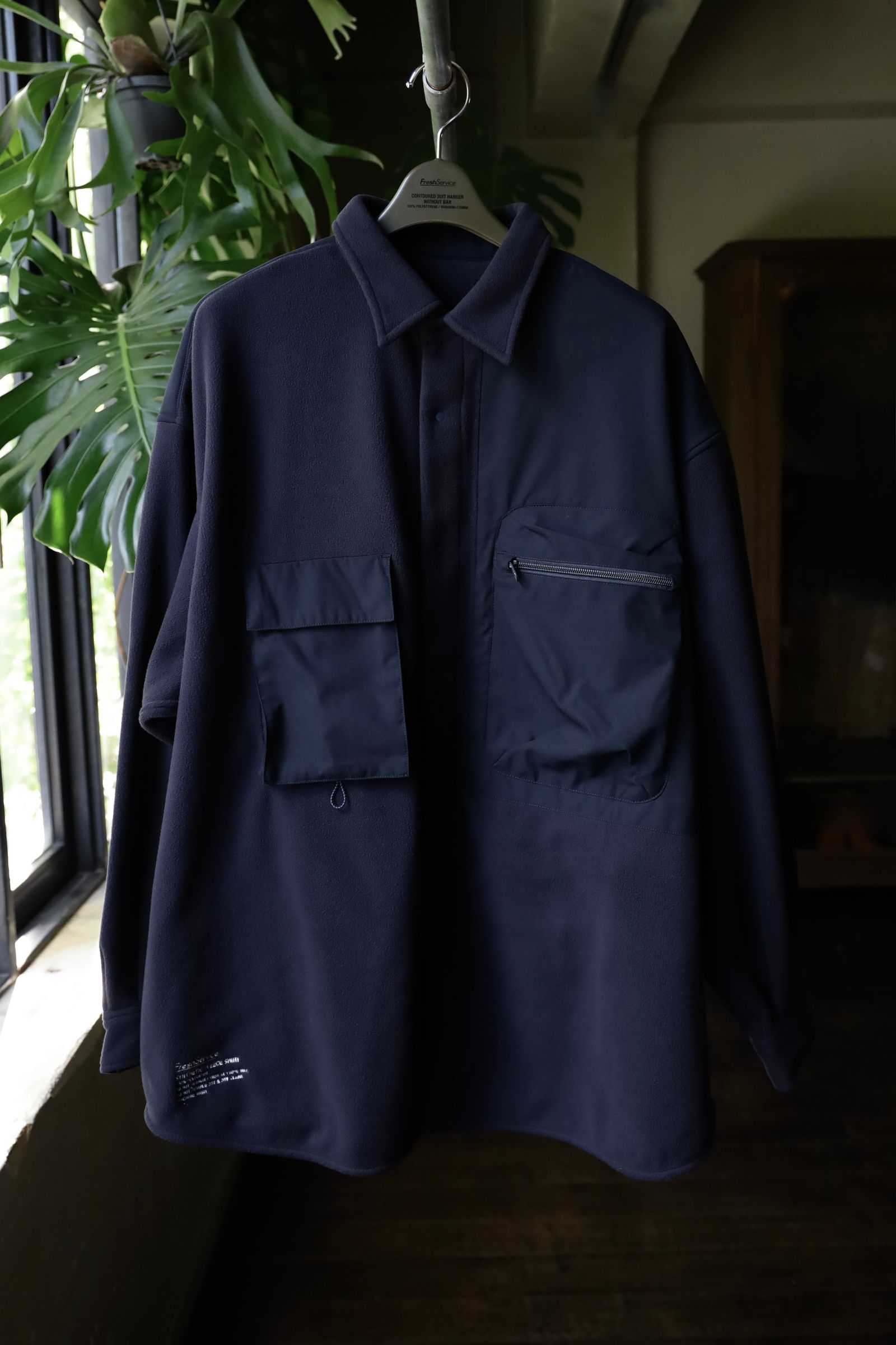 フレッシュサービス SYNTHETIC FLEECE SHIRT(FSC243-30094)NAVY