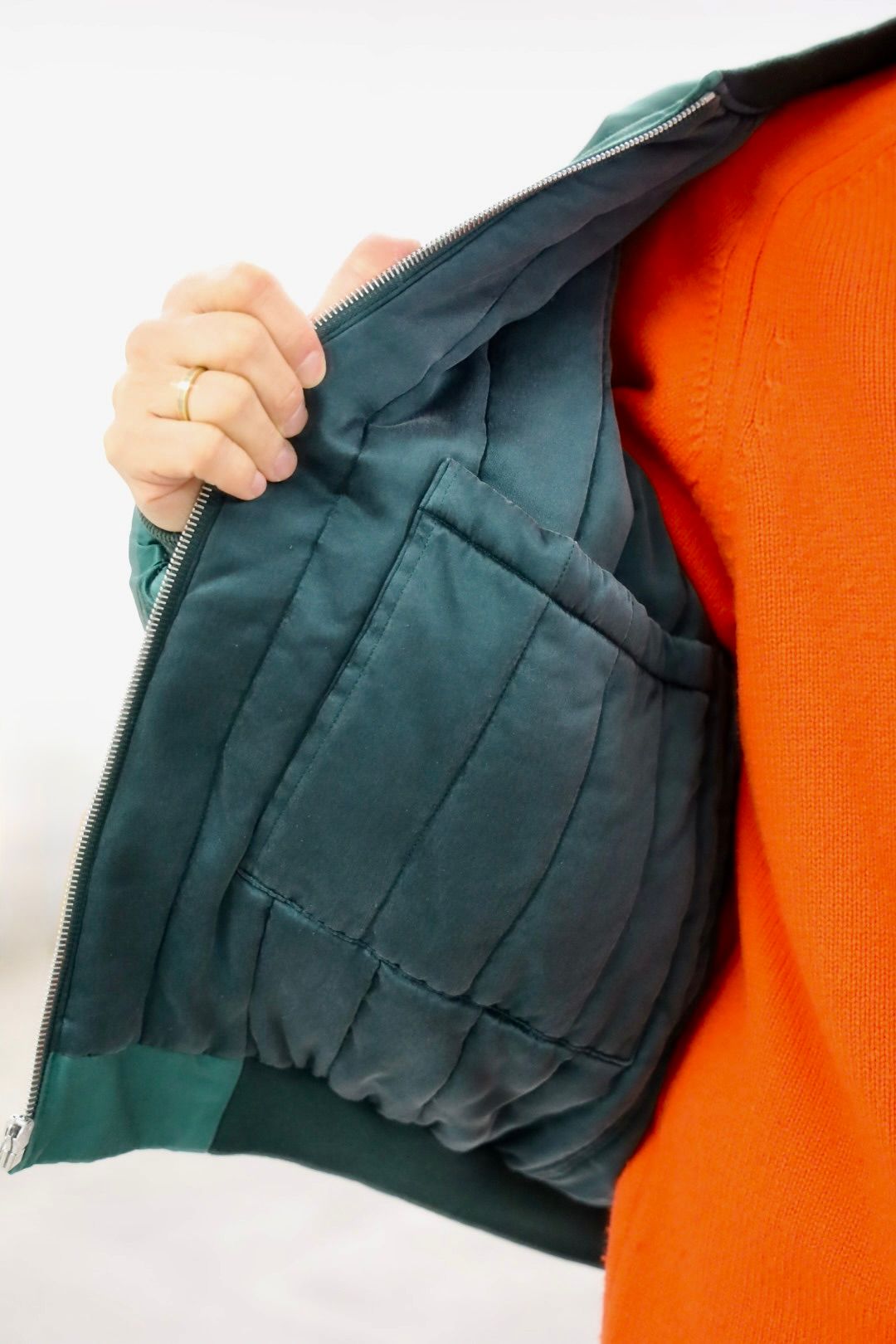 A.PRESSE 2026 STYLE1 Vintage Silk Viscose Tour Jacket"GREEN"スタイル