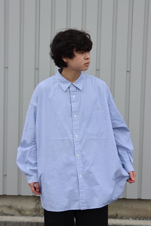 FreshService CORPORATE STRIPE REGULAR COLLAR SHIRT(FSW-22-SH_15) style. 2021.11.21.