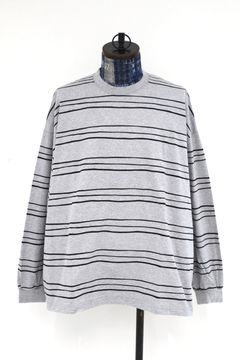 S.F.C 2026FW エスエフシー SUPER BIG LS TEE(MULTI STRIPE) (SFCFW26CS05)Gray M☆9月12日(土)発売！