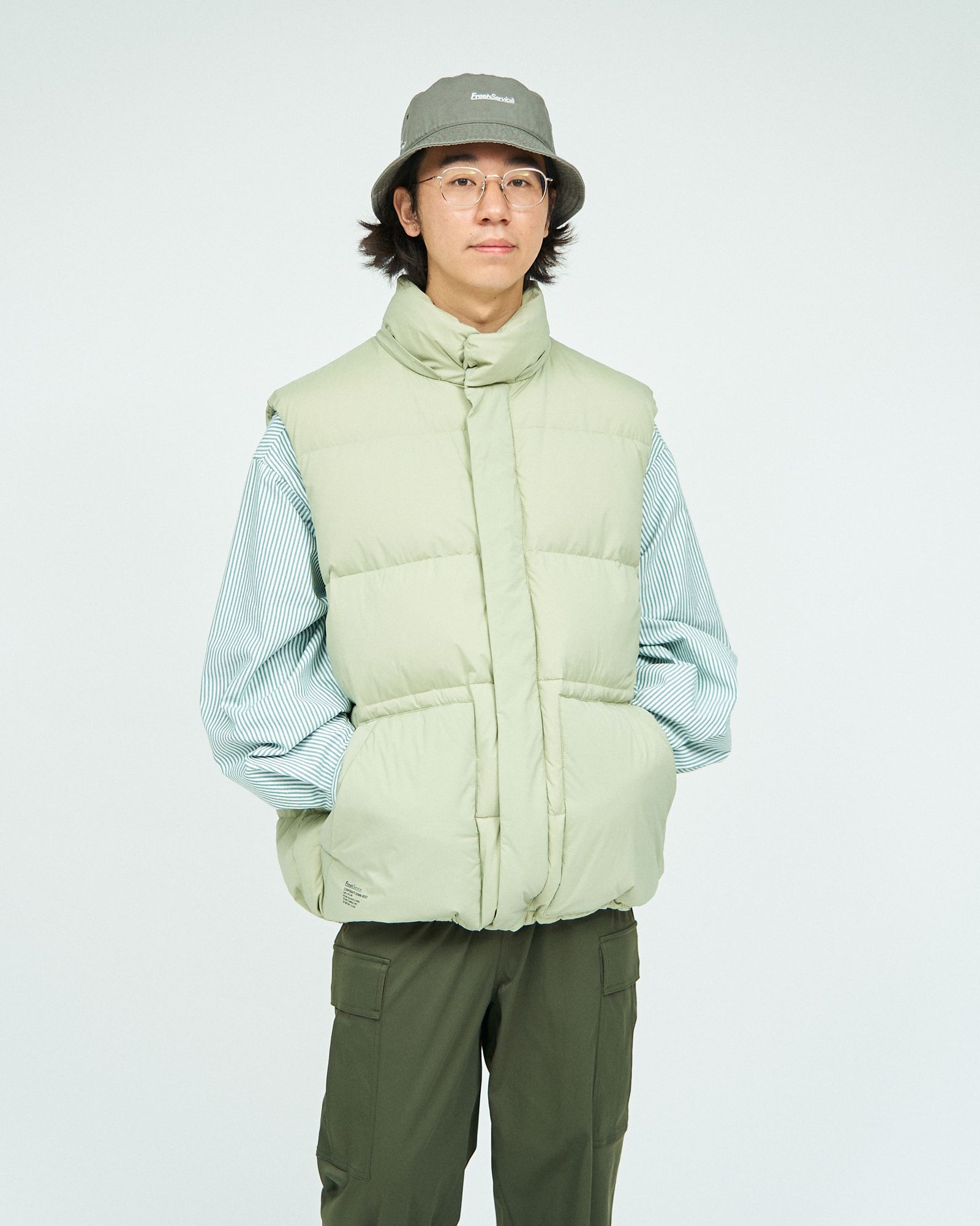 フレッシュサービス CORPORATE DOWN VEST(FSC243-10112B)BEIGE