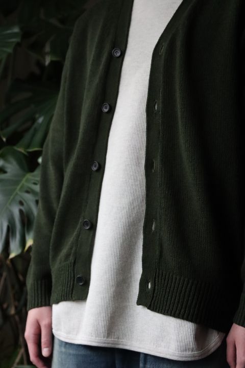 UNIVERSAL PRODUCTS DRY COTTON KNIT CARDIGANE(221-60201) style.2022.2.13