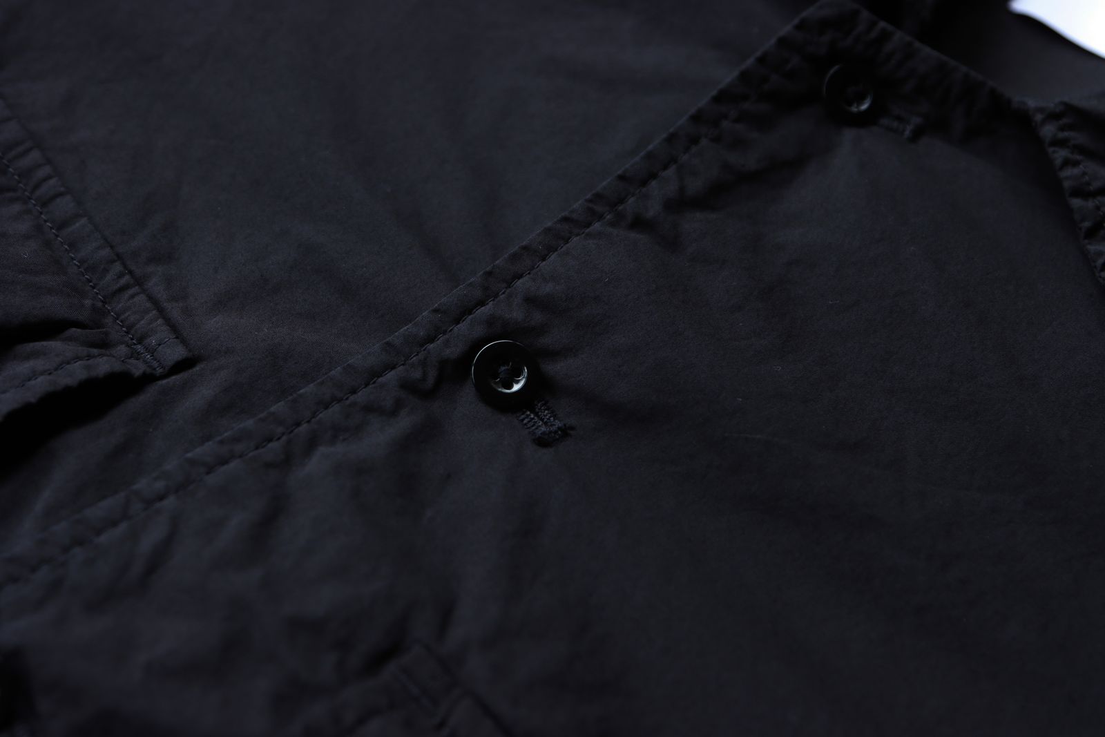 グラフペーパー 25SS Garment Dyed Typewriter Fatigue Shirt(GM251-50091B)BLACK
