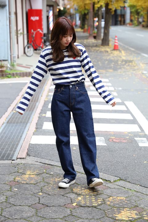 PLAY COMME des GARCONS 新作RHINESTONEボーダーTシャツ style.2024.12.6