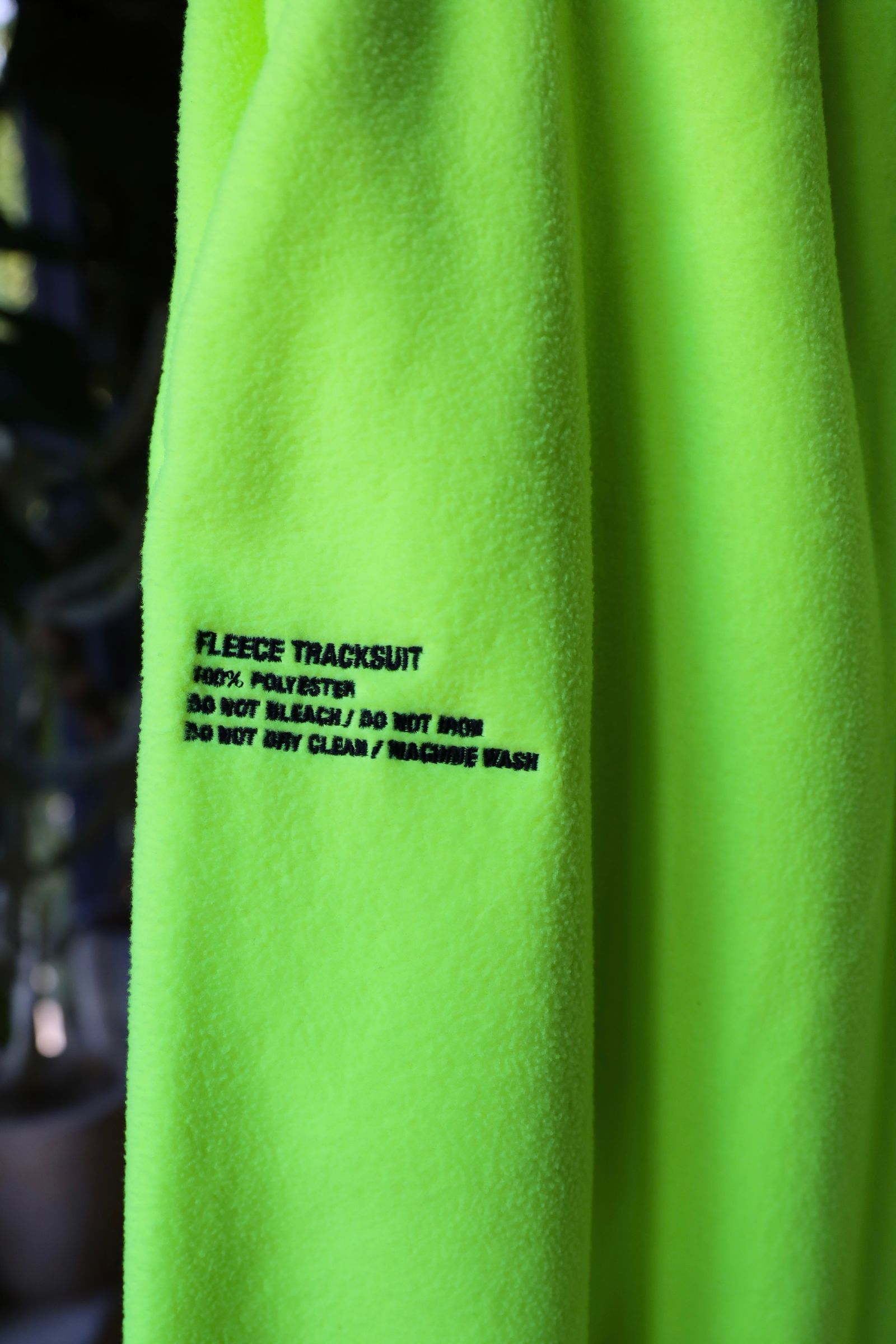 ReFresh!Service. “FLEECE TRACK SUIT”(NEON YELLOW)★再販しました！
