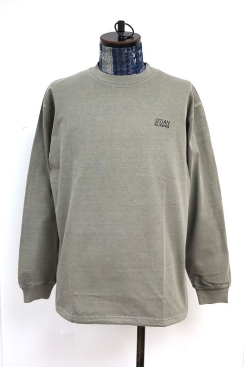 セダンオールパーパス 26SS Pigment Dyed L/S Tee(SD26S-CT04)Mottled Khaki☆2月21日(土)発売！