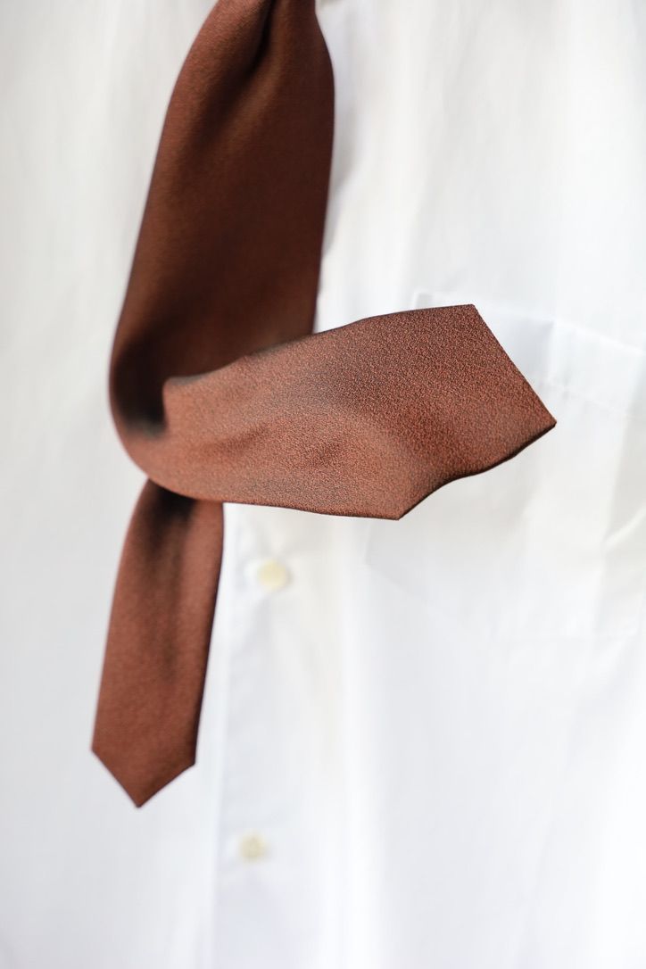 doublet ダブレット26AW TSHAPE MEMORY SHIJIRA TIE (26AW37BL269)BEIGE☆8月15日(土)発売！