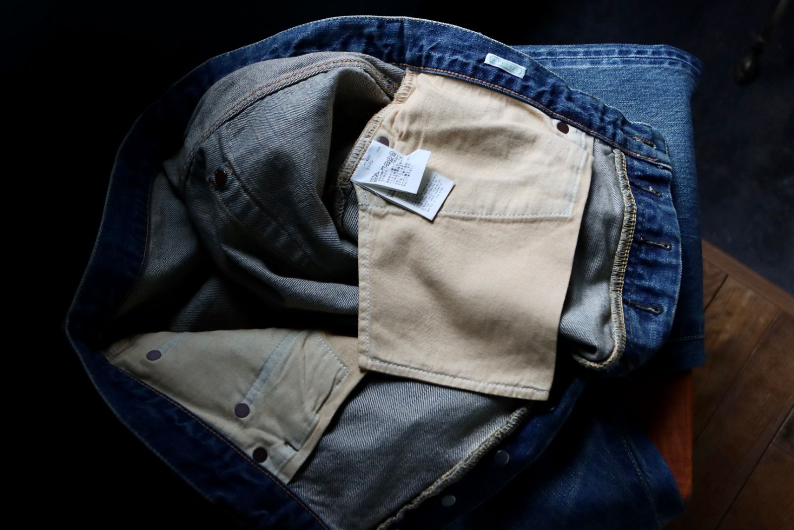 アプレッセ Washed Denim Wide Pants(AP-4002)INDIGO