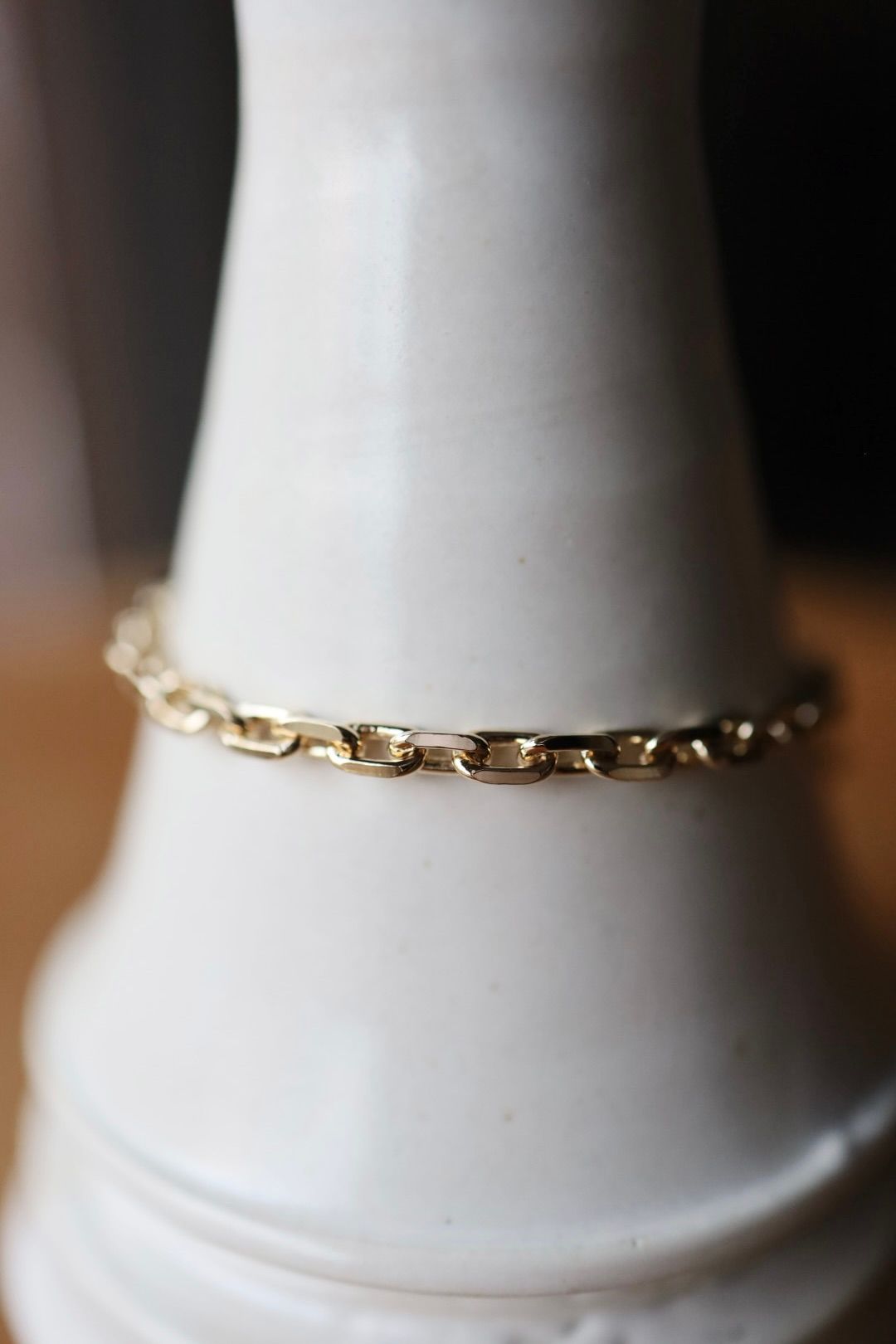 XOLO JEWELRY ブレスレット /Oval Cut Link Bracelet-4mm-Gold-(XOB117)★11月15日(土)再入荷！