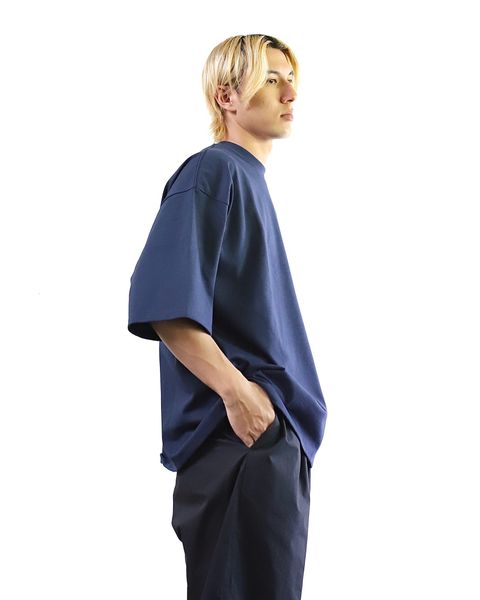 VIBTEX for FreshService 24SS  S/S CREW NECK TEE(NAVY) style 2024.5.17