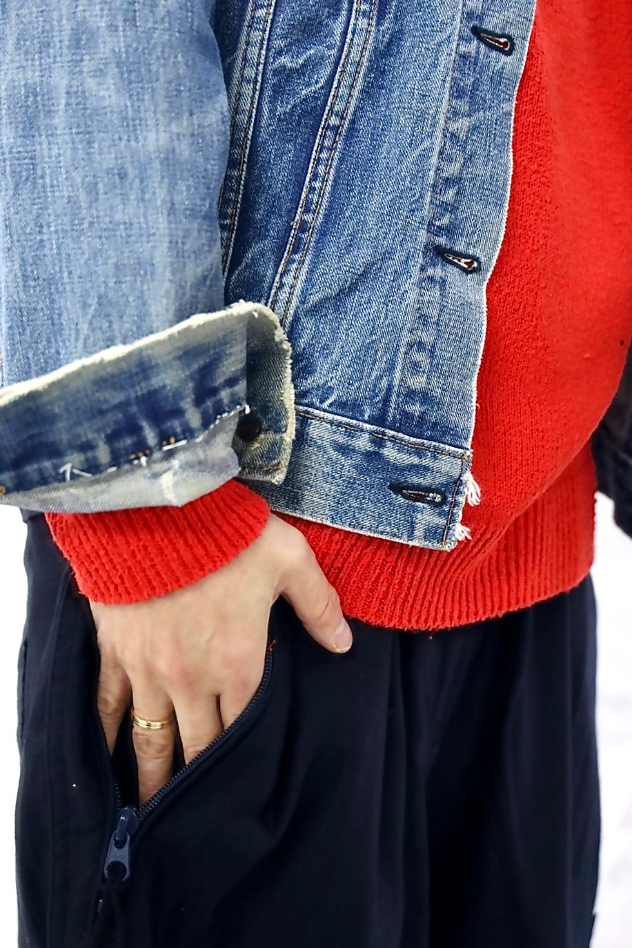 A.PRESSE 2026 STYLE1 Washed Silk Nep Polo Shirt"RED"スタイル