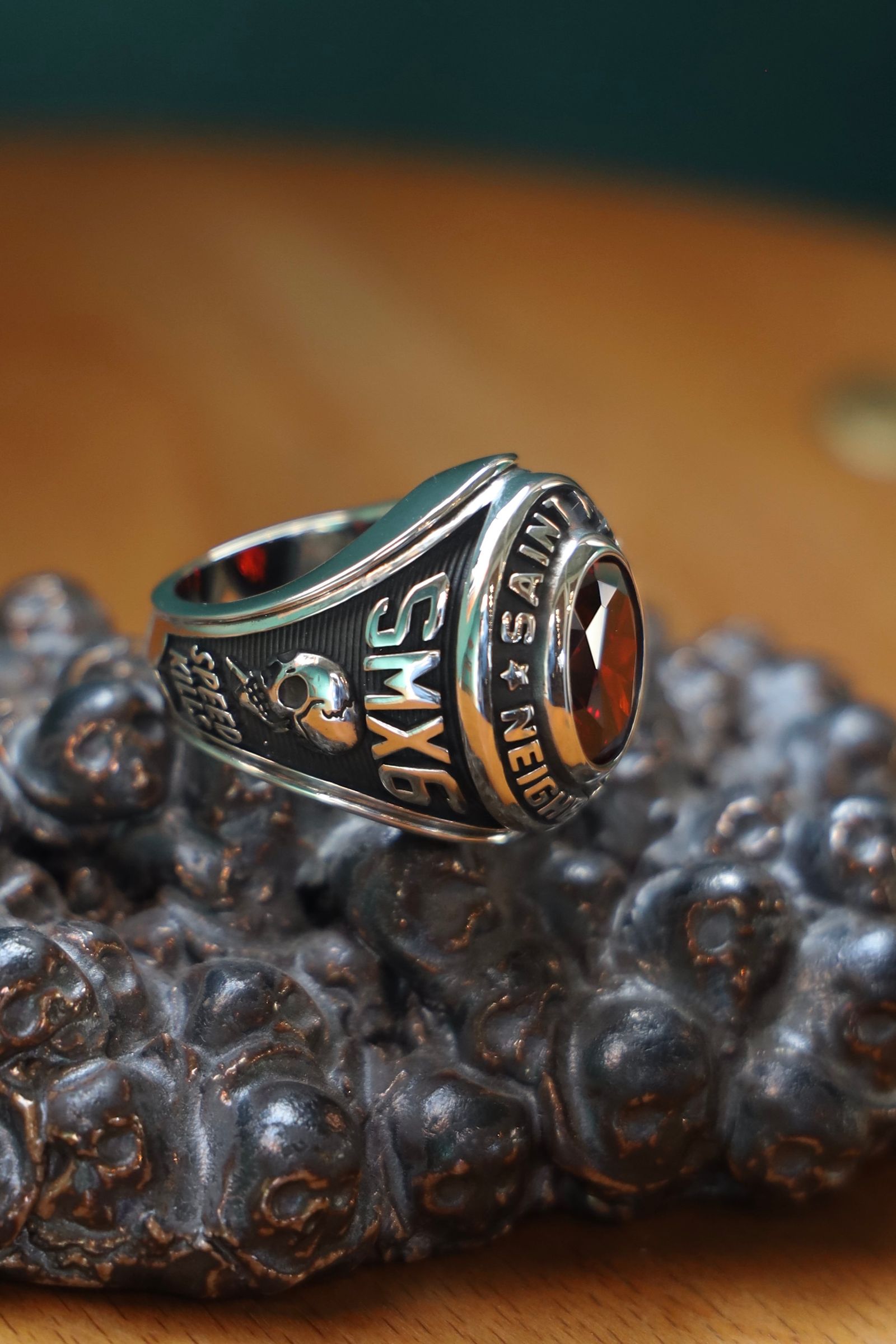 【SAINT Mxxxxxx】STHD.SILVER RING / シルバー リング SAINT M×××××× - セントマイケル STHD. SILVER RING(SM-HR8-0000