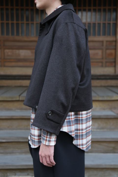 YOKE 新作 CASHMERE 3WAY BAL COLLAR SHARE COAT(YK20AW0134C)"DARK BROWN"style.2020.10.10.
