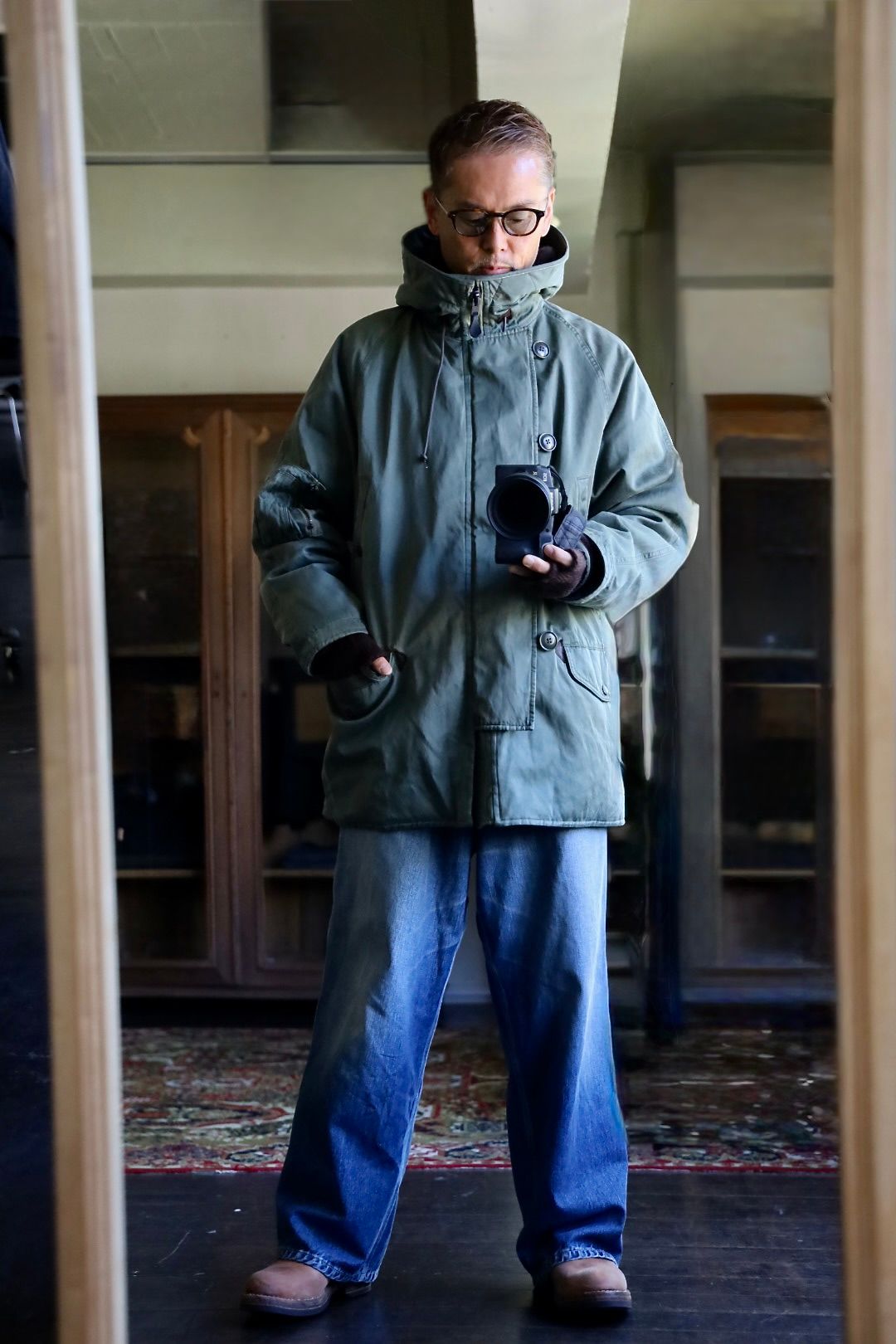 アプレッセ 2026 STYLE2 Vintage Silk Custom N-3B Flight Jacket(26AAP-01-35)SAGE☆10月3日(土)新作発売！