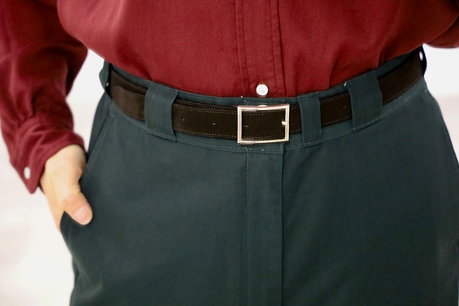 A.PRESSE 2026 STYLE1 Work Chino Trousers"GREEN"スタイル