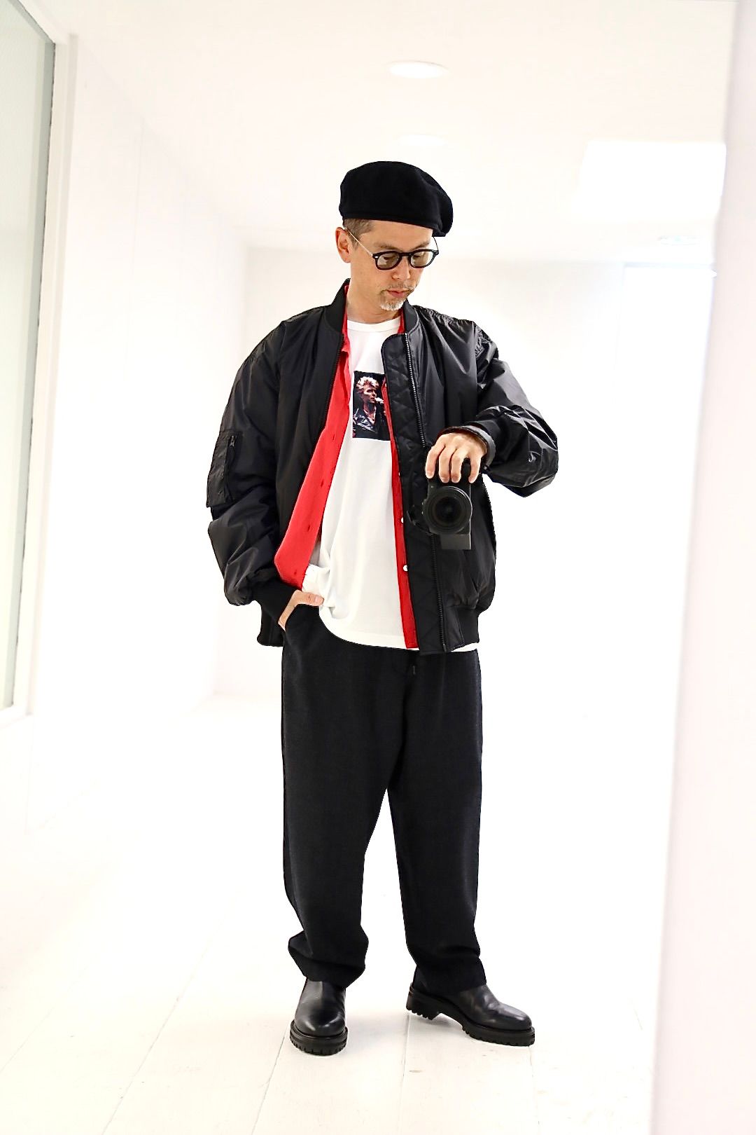 eYe JUNYA WATANABE MAN アイジュンヤワタナベマン THE NORTH FACE コラボレーションボンバージャケットスタイル
