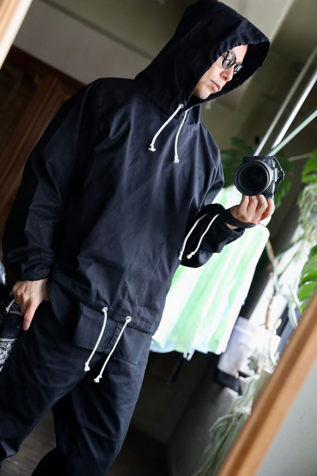 ファウンダ 25SS OXFORD HOODIE(015FD251013)BLACK