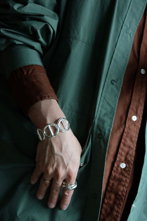 フレッシュサービス 22SS CARGO POCKET REGULAR COLLAR UTILITY SHIRT"CEDAR"スタイル.2022.6.6.