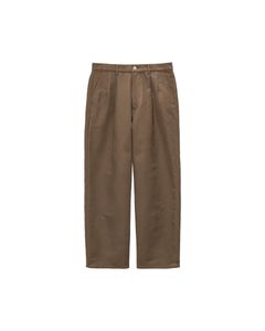グラフペーパー Cotton Double Serge Two Tuck Pants(GM263-40452)BROWN☆8月8日(土)発売！