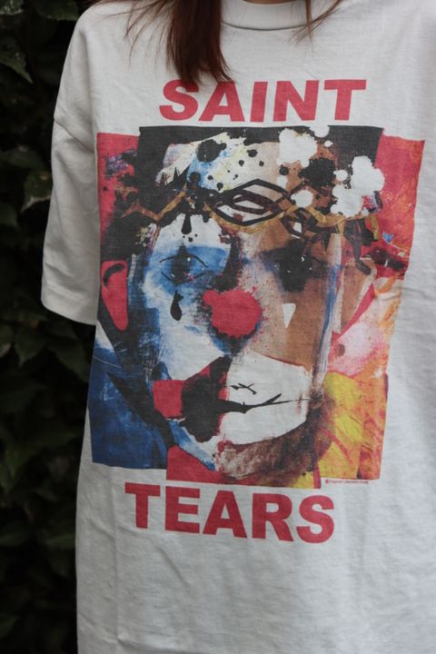 ©SAINT M×××××× 23SS DENIMTEARS CLOWN SS TEEスタイル