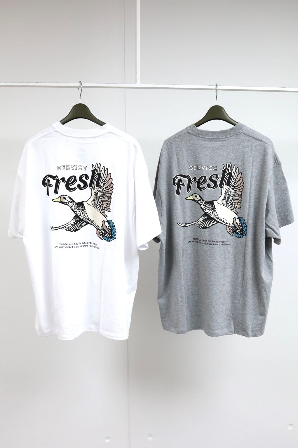 フレッシュサービス CORPORATE PRINTED S/S TEE "BIRD"(FSC263-70139)WHITE☆7月25日(土)新作発売！