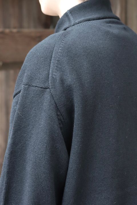 yohji yamamoto 花柄タートルボタンニット(HX-K16-181) style.2021.8.29.