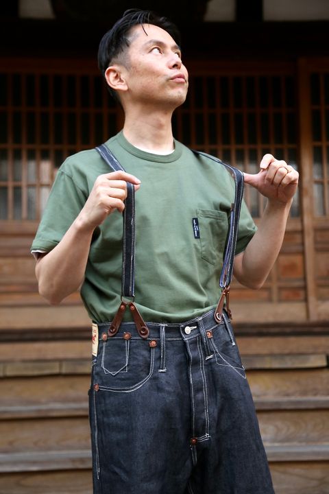 JUNYA WATANABE MAN Levi’s® Wネームサスペンダー付きデニムパンツstyle.2021.2.9.